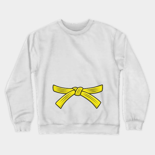 Judo belt yellow belt Judo 5th Kyu Obi, Jiu-Jitsu, Aikido Crewneck Sweatshirt by LaundryFactory